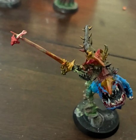 gloomspite git gold squig rider with blue squig